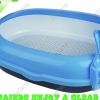 >Big round cat litter pan with gridding and new scoop P681-1: