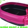 >Big round cat litter pan with new scoop P681: