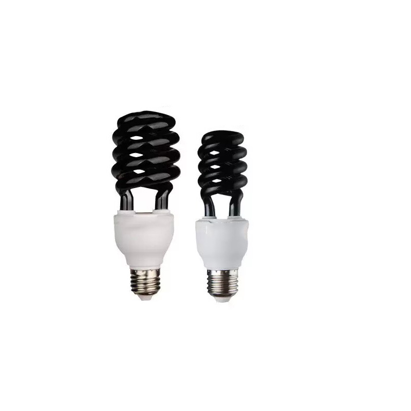 UVA Compact UV Energy Saving Light Bulb E27 Spiral CFL | Black Light Bulb for Mosquito & Fly Trap | 365nm/368nm/395nm